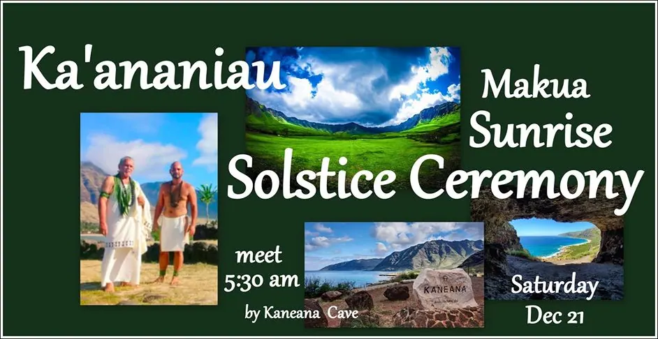 Flyer for Ka’anananiau Solstice Ceremony